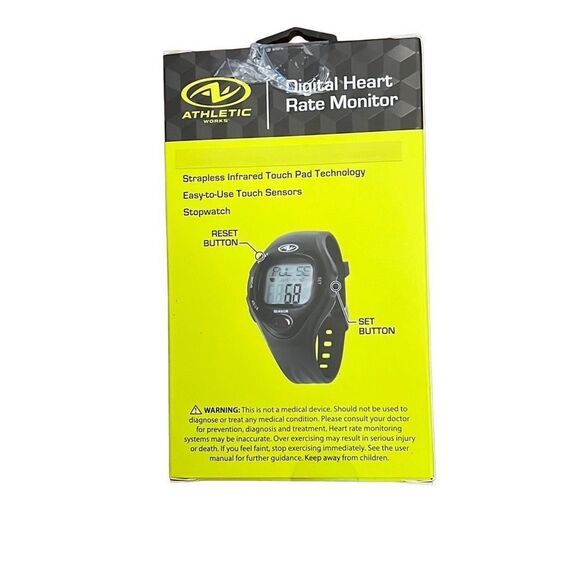 Athletic Works‎ Digital Heart Rate Monitor ATN-RN1003B NIB - Picture 3 of 3